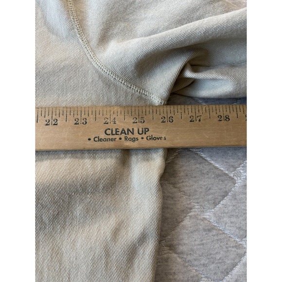 Teddy Fresh Sweatshirt Mens Large Beige Cream Colorblock Crewneck My Dad Wears - Picture 8 of 8
